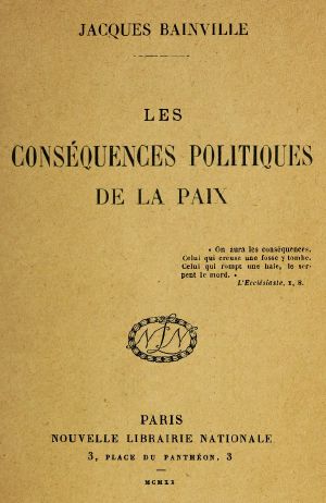 [Gutenberg 64322] • Les conséquences politiques de la paix